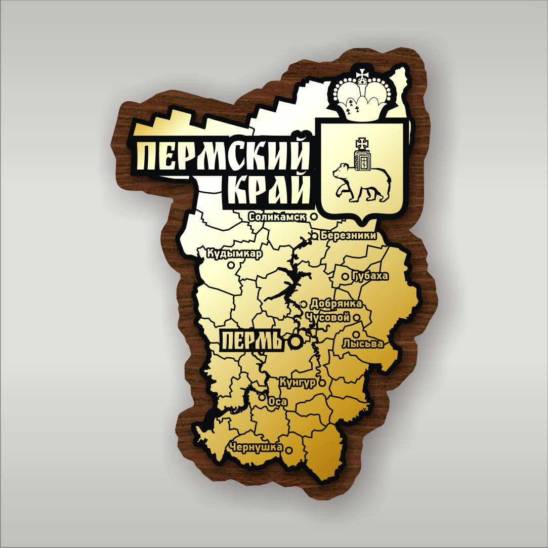 Карта Пермского края.